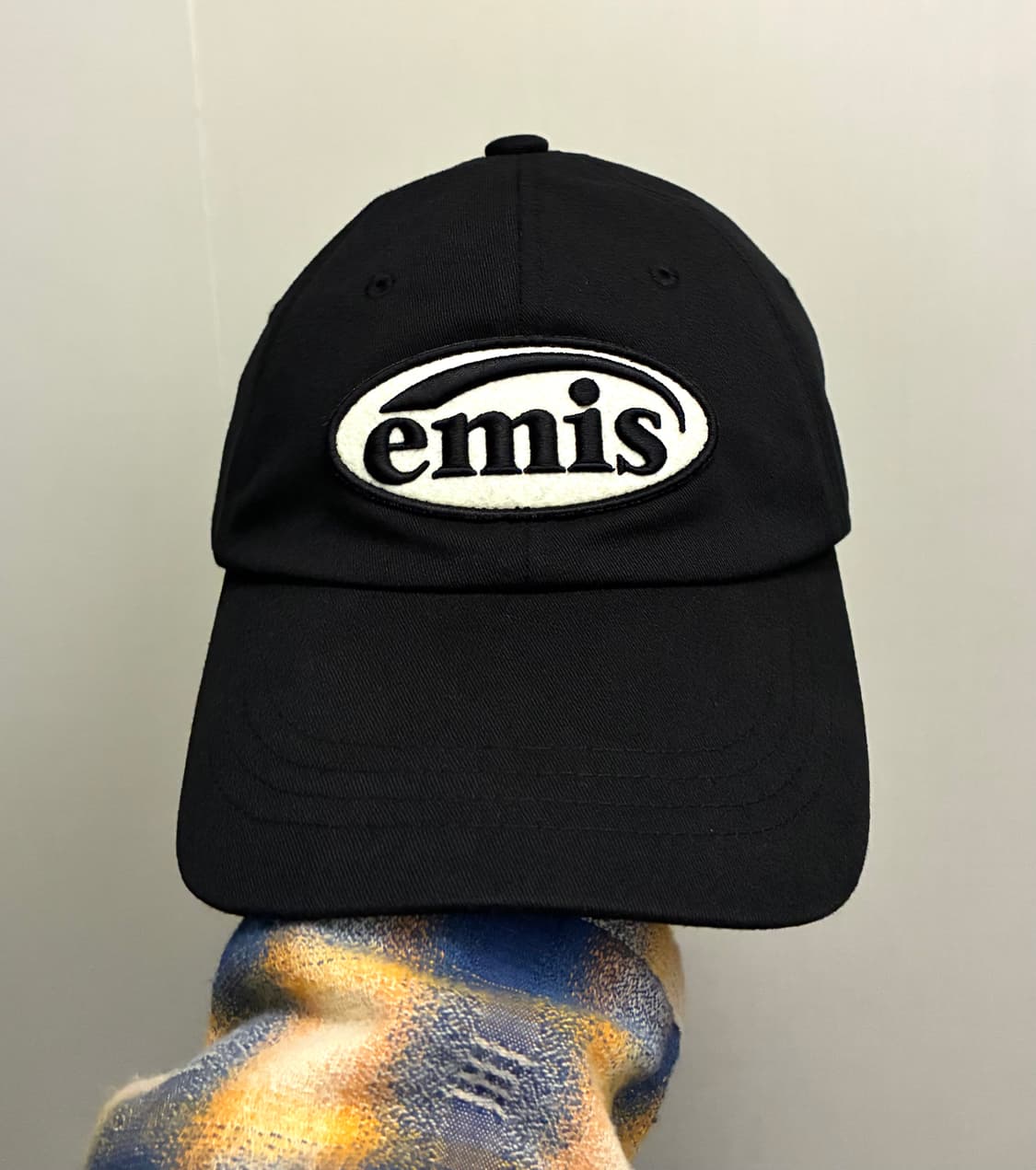 (F)emis 이미스 톤온톤 와펜 자수 볼캡 모자 블랙 상품이미지2