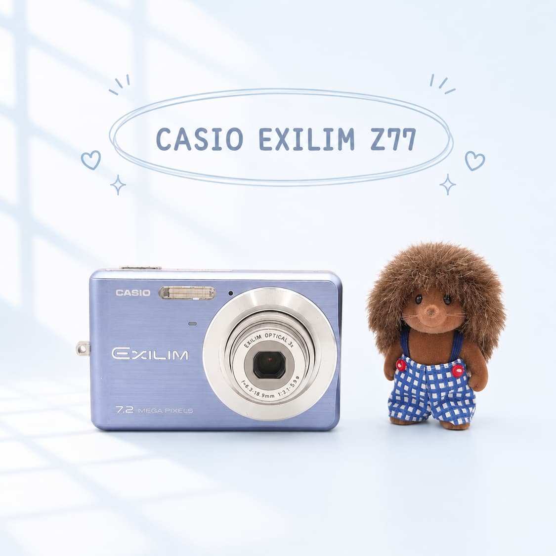 💙 카시오 엑슬림 EX-Z77 블루 💙말랑 화사 감성 상품이미지1