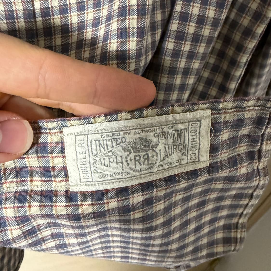 더블알엘 체크 웨스턴셔츠 상품이미지3