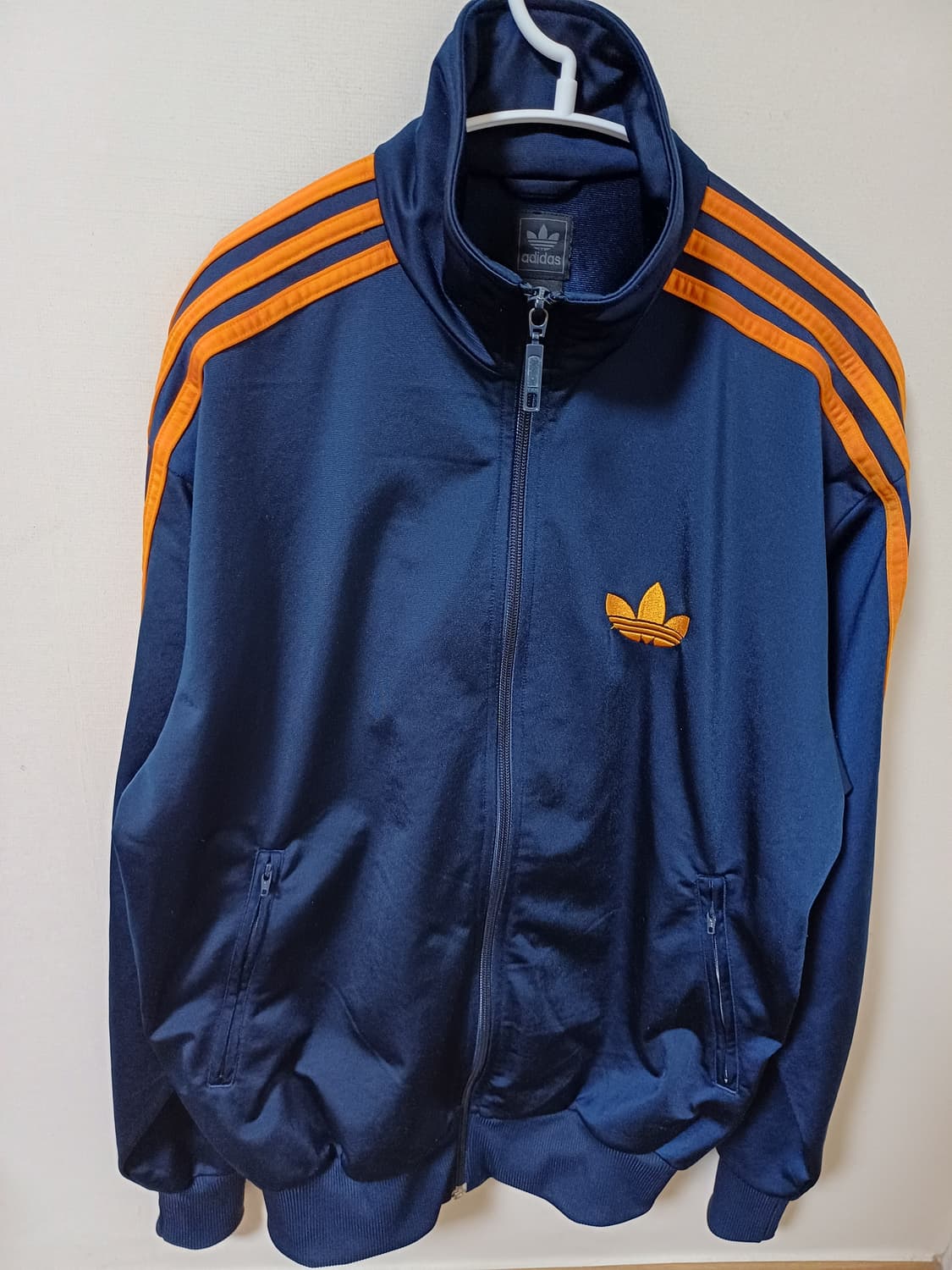 아디다스 파이어버드 트랙탑 져지 네이비 오렌지  상품이미지1