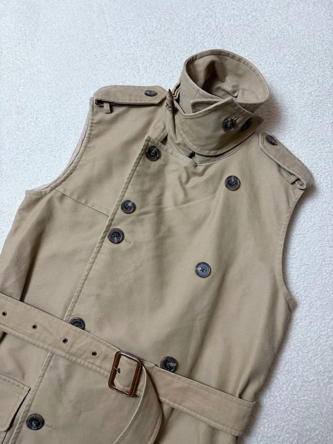 랄프로렌 00's 개버딘 슬리브리스 트렌치 원피스 PN6595 상품이미지4