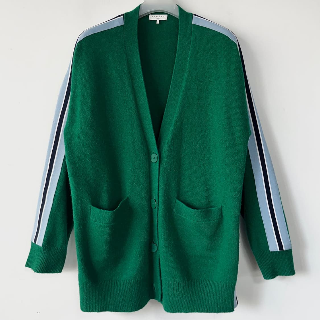 산드로 울 스트라이프 가디건 상품이미지3