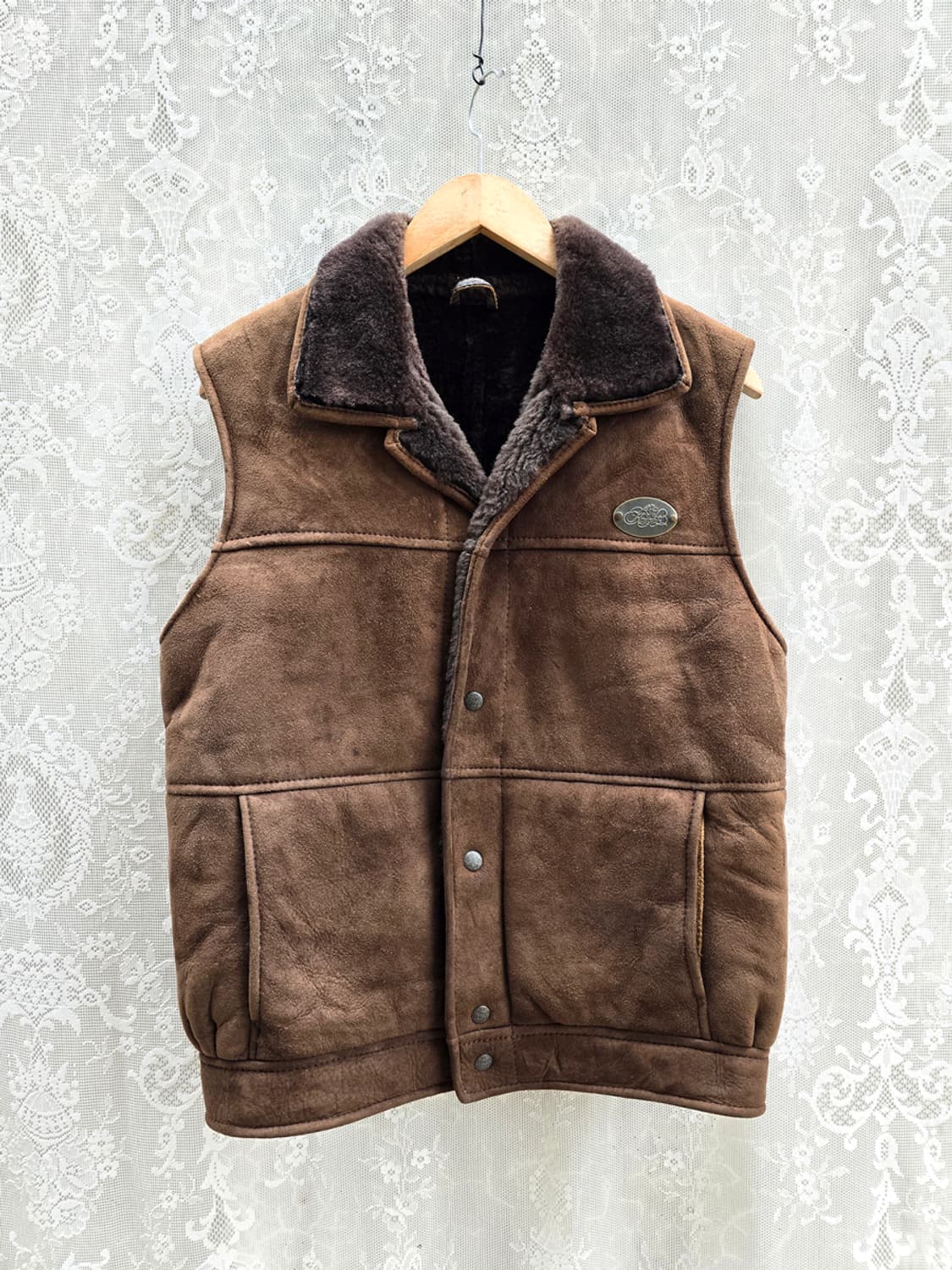 90s 나이츠 뉴질랜드 핸드메이드 무스탕 상품이미지1