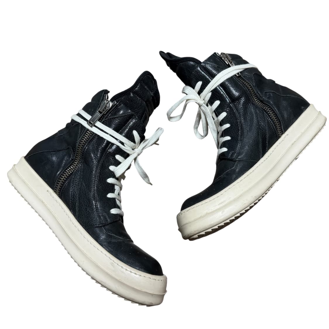 (극미중고) 릭오웬스 지오바스켓 검검흰 38사이즈 상품이미지3