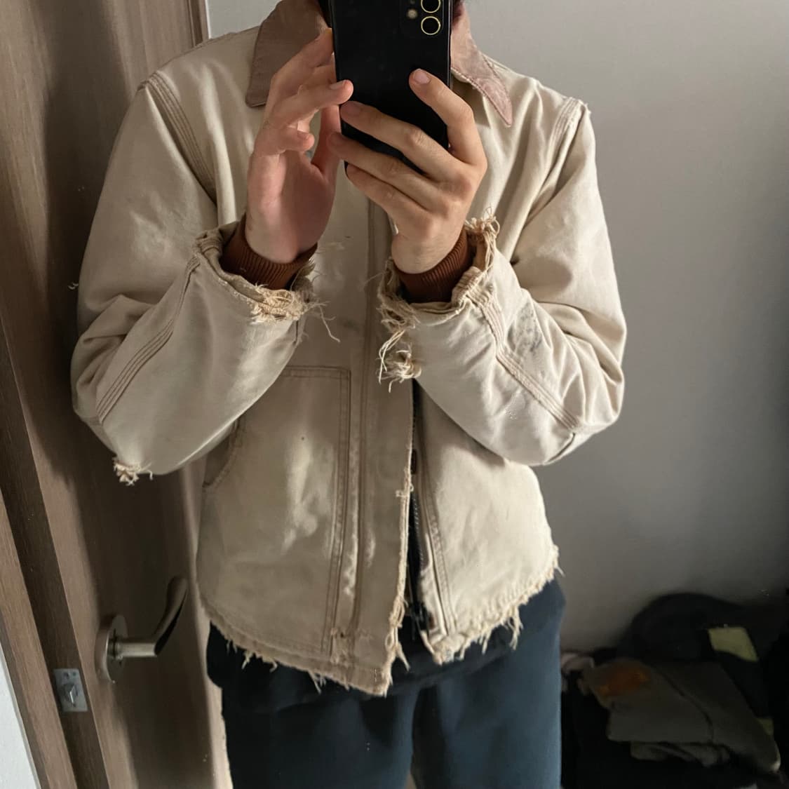 [L] 칼하트 디스트레스드 워크 자켓  상품이미지6