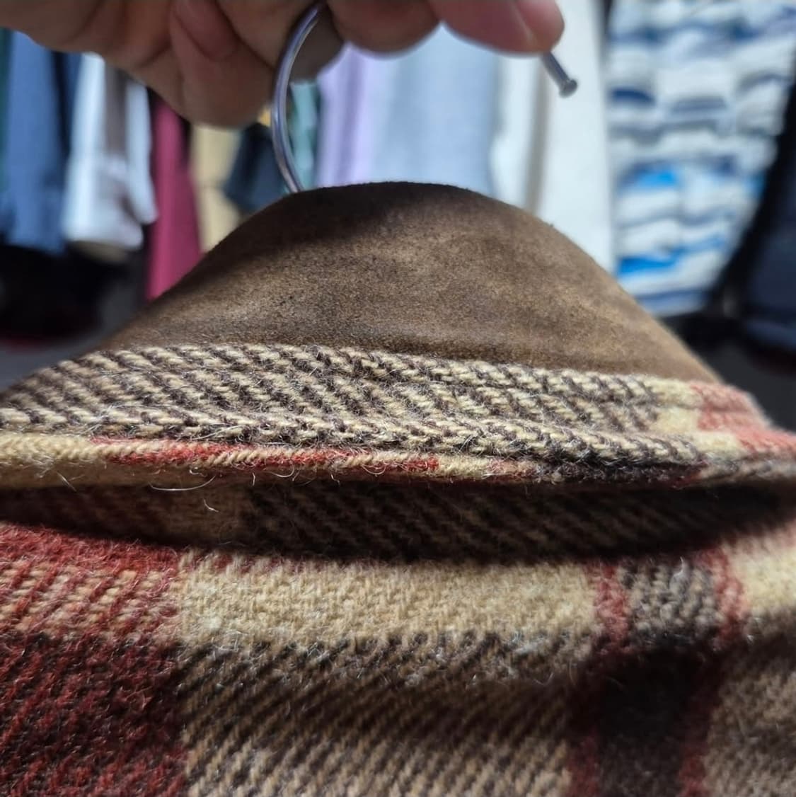 80's 울리치 헤비 울 셰르파 라인드 플레이드 자켓 상품이미지4