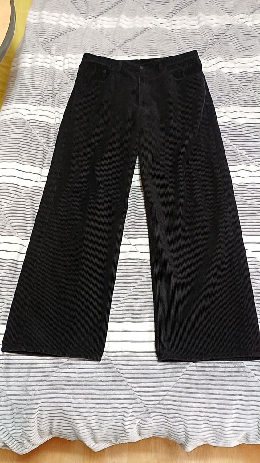 지유 와이드 코듀로이팬츠 33인치 기장105 상품이미지1