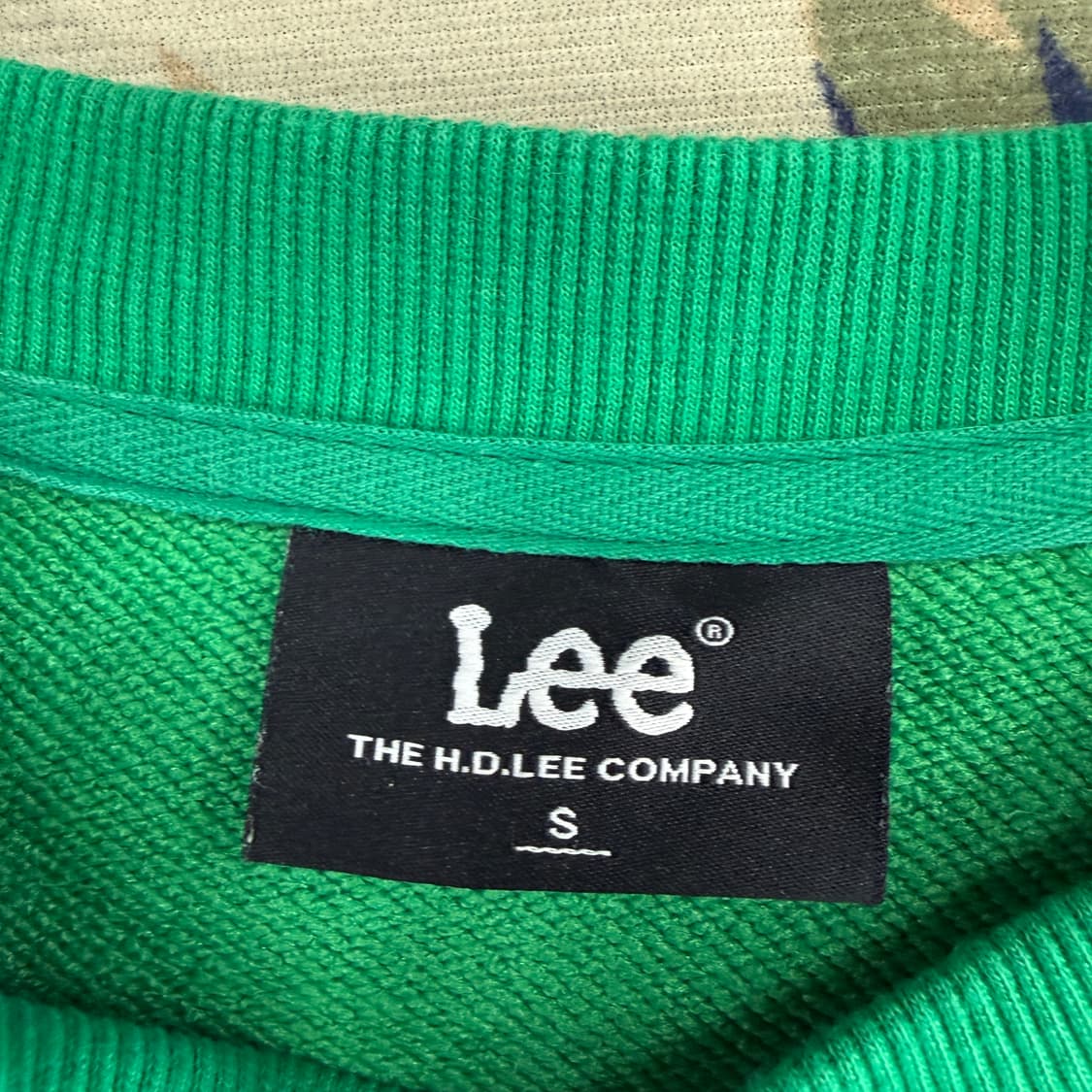 (우먼즈S) 리 LEE 빅로고 크롭 맨투맨(그린) 상품이미지2