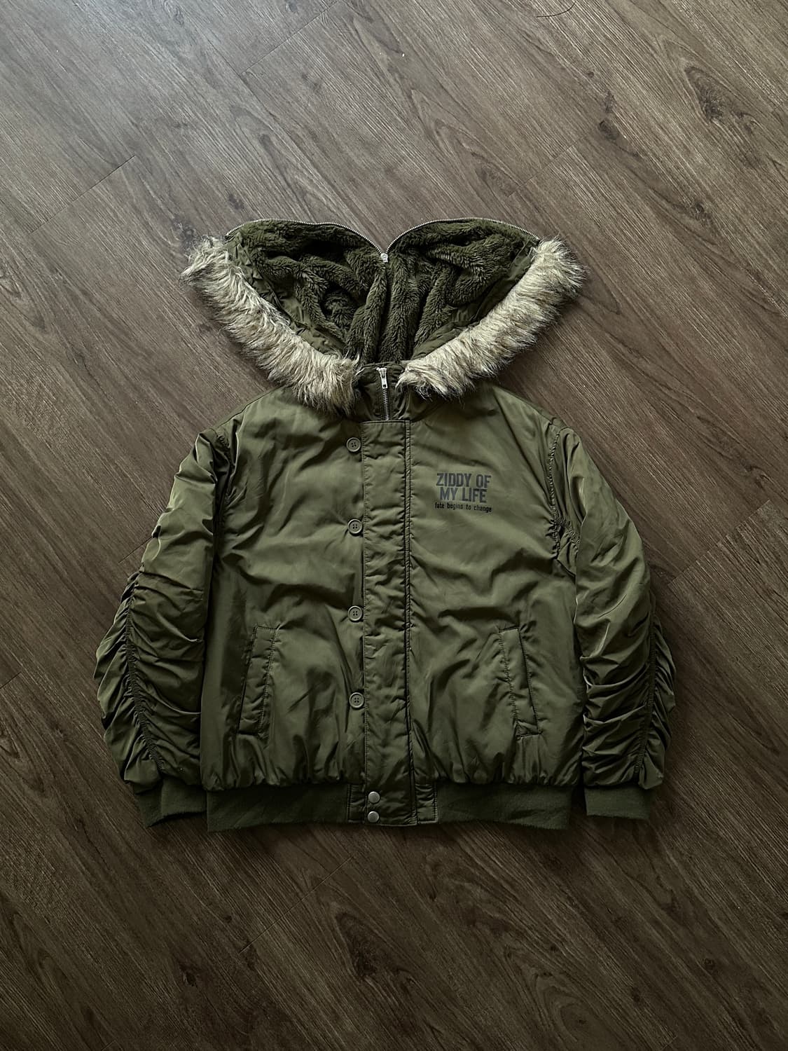 Ziddy 플라이트 후드 봄버 상품이미지6