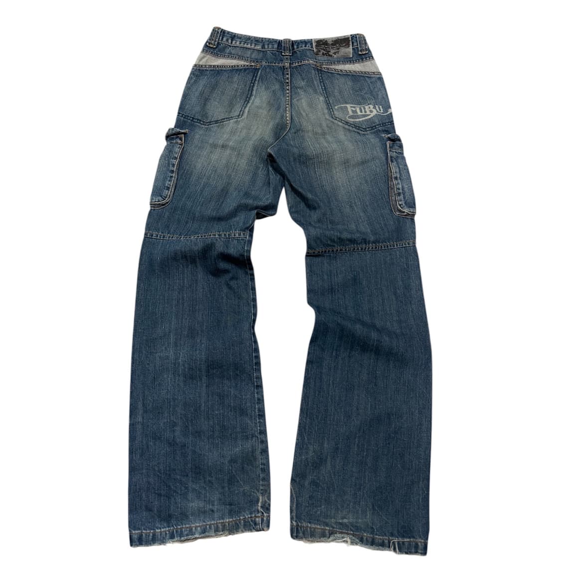 FUBU 워시드 데님 포켓 카고팬츠 상품이미지2