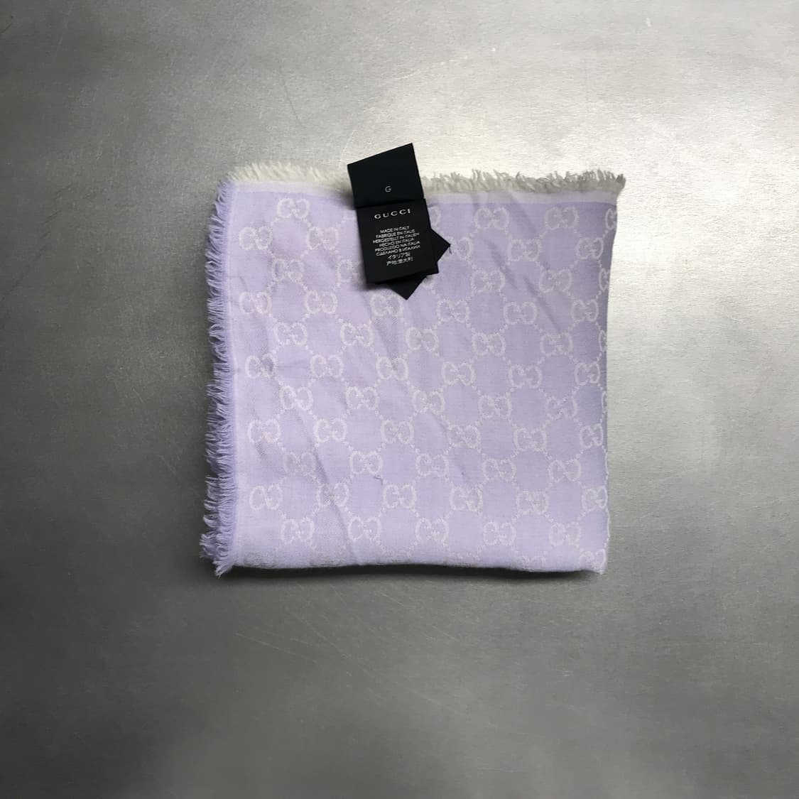 구찌 로고 스카프 퍼플 상품이미지2