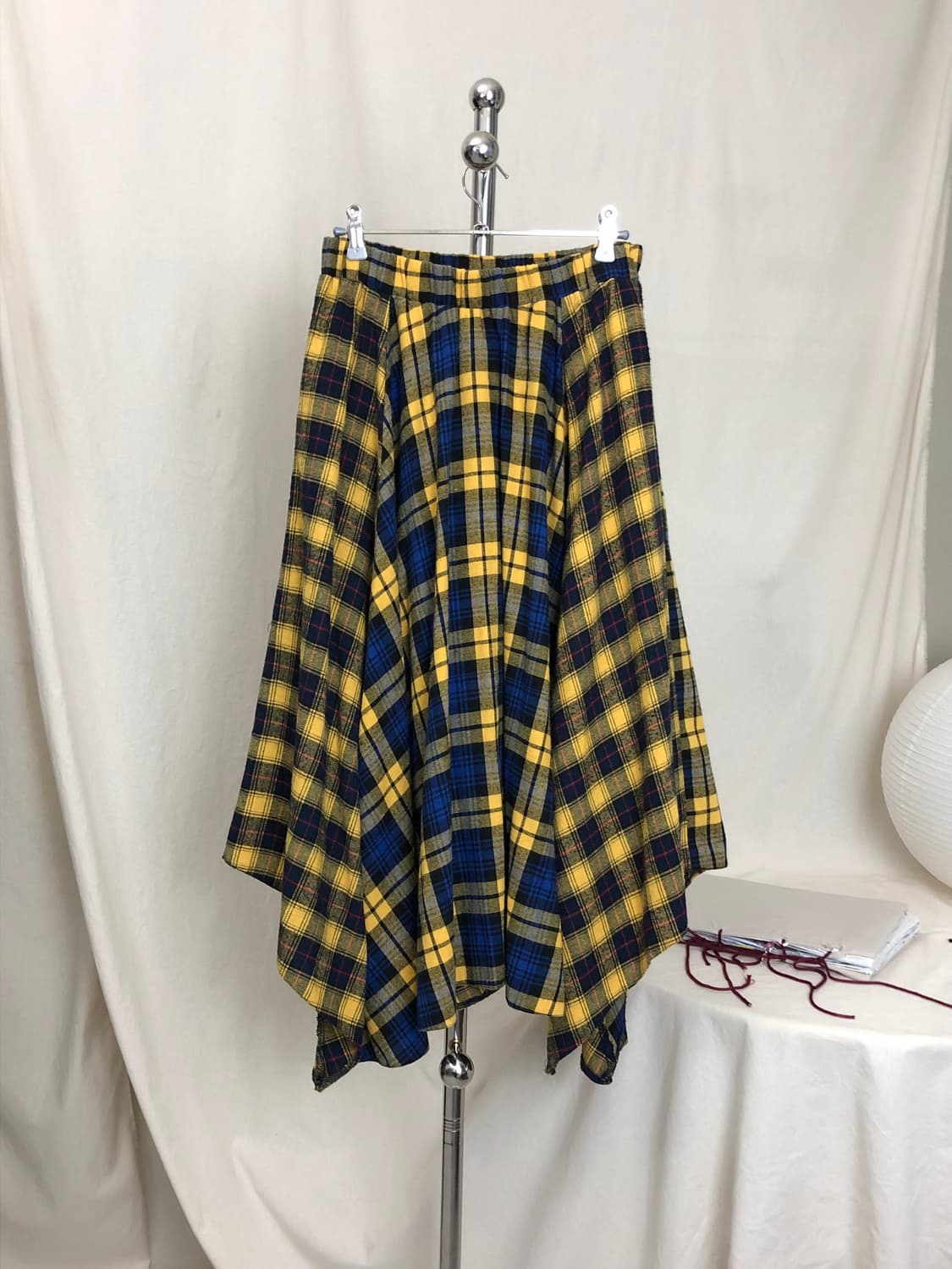 Spray Premium Checked Skirt 상품이미지1