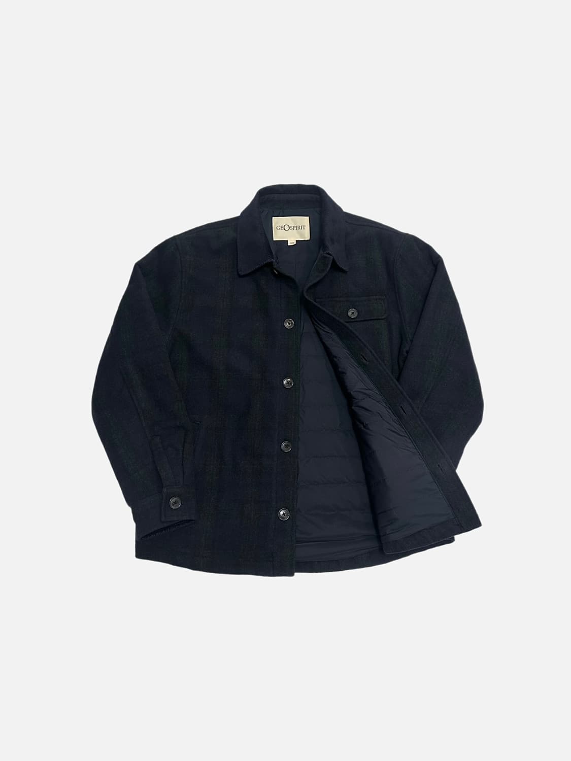 지오스피릿 체크 모직 자켓 상품이미지1