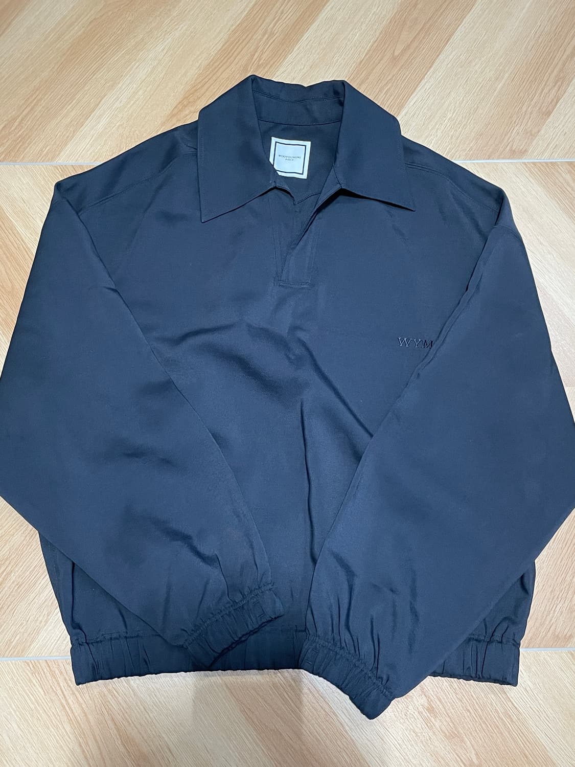 우영미 23SS 밴딩 폴로 티셔츠 블랙 48 상품이미지3