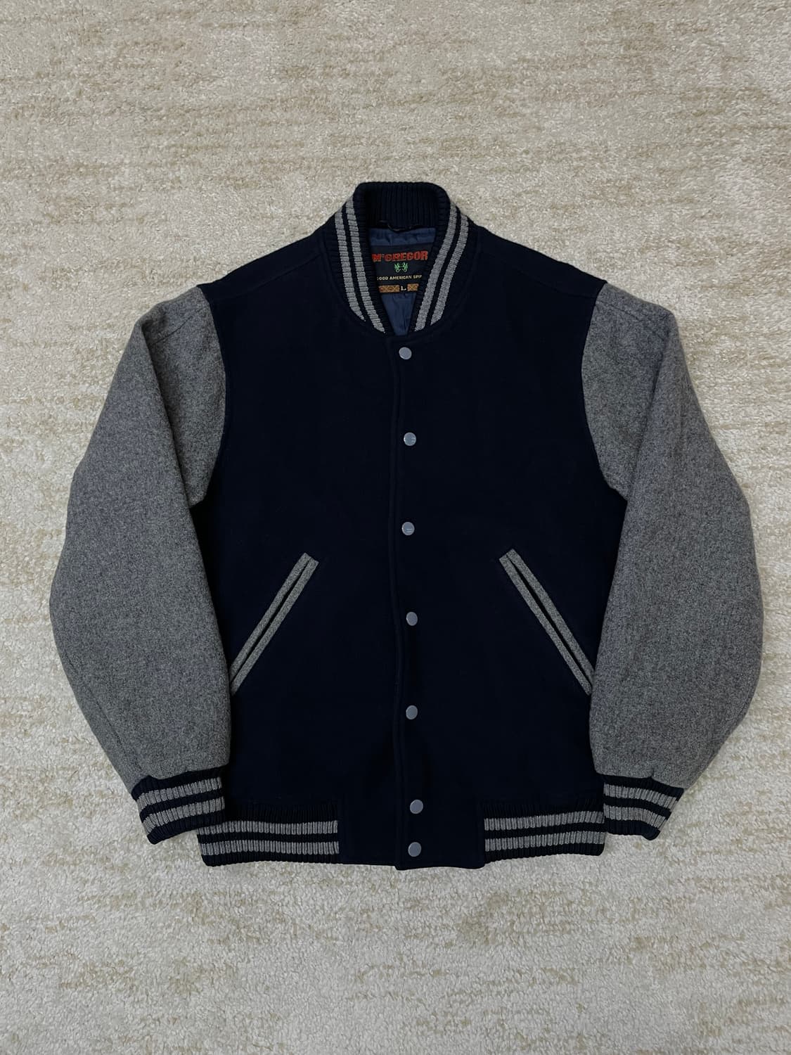 [L] 00s 맥그리거 Mcgregor 울 빈티지  스타디움 바시티 자켓 상품이미지1