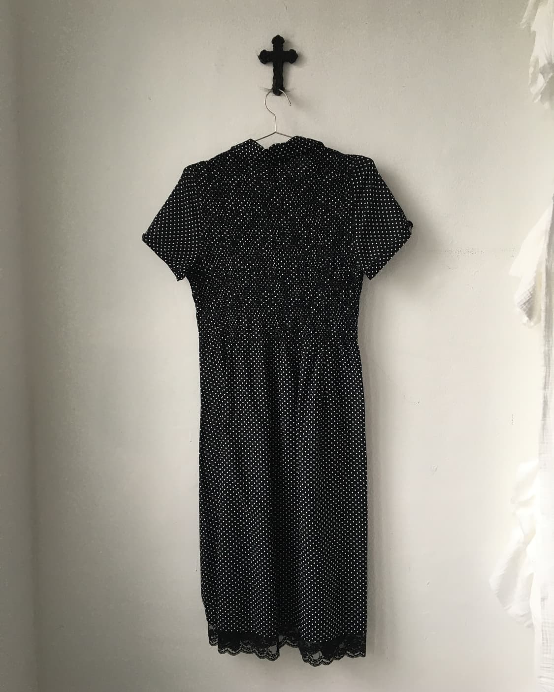 Embroidery point dot pattern onepiece 상품이미지4