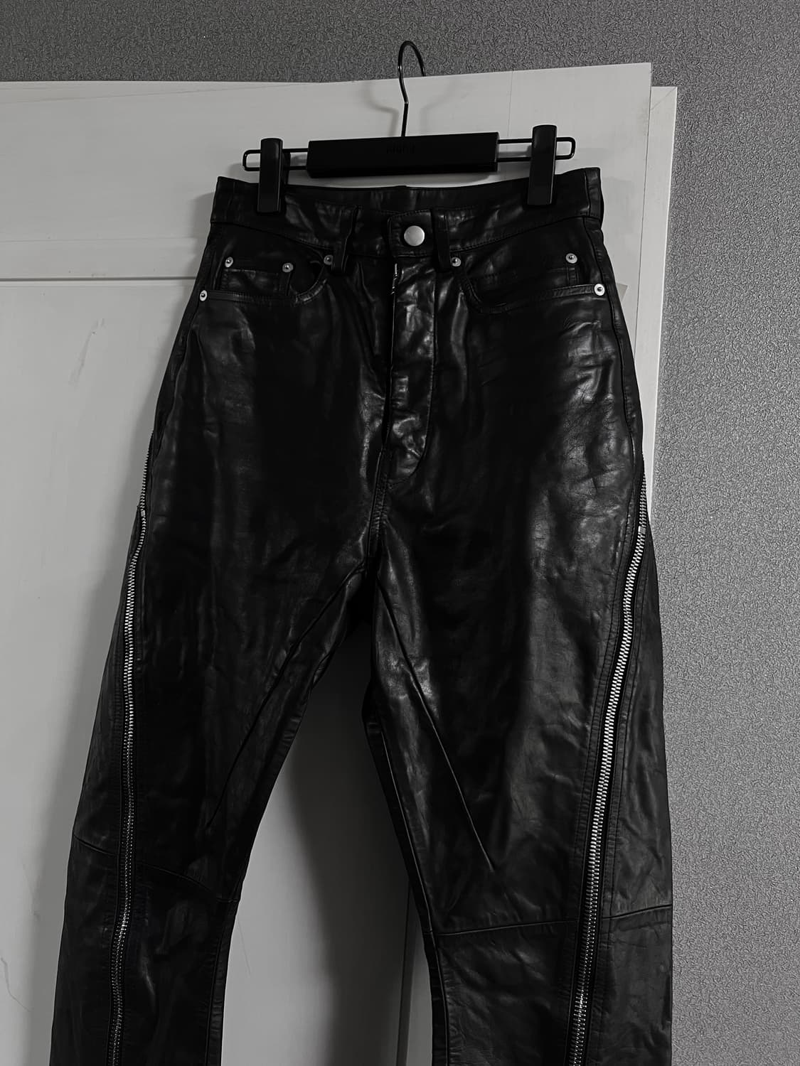 [26] 릭오웬스 레더 볼란 바나나 팬츠 상품이미지1