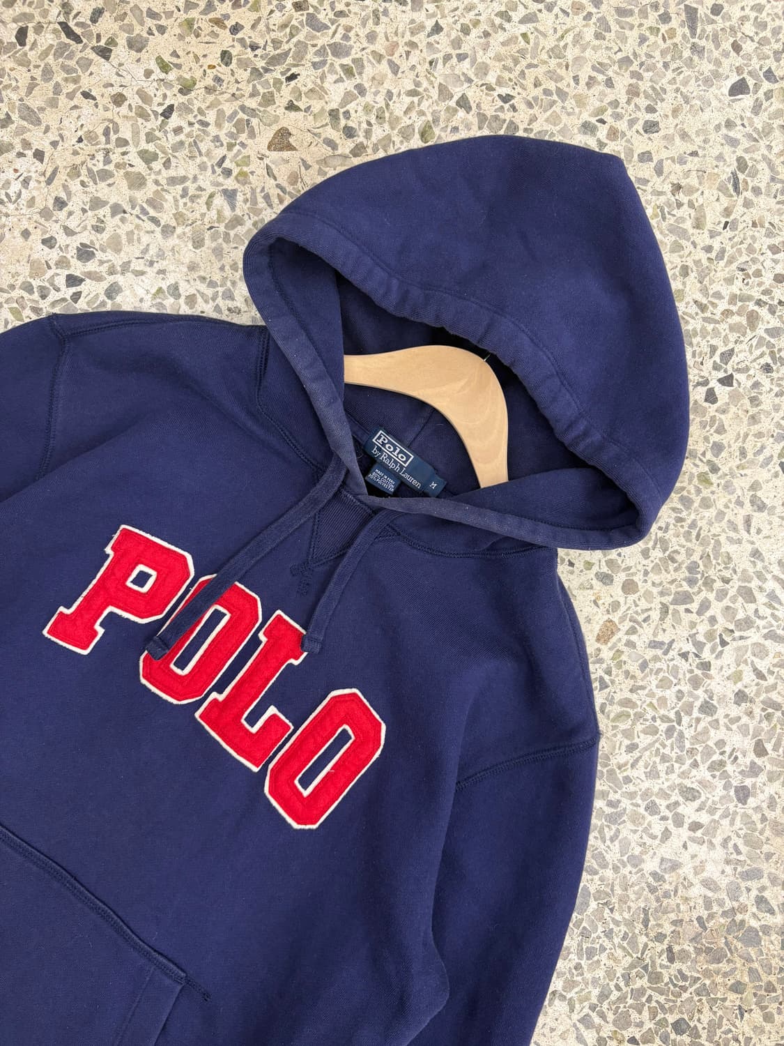 Polo 폴로 랄프로렌 네이비컬러 POLO로고 후드 티 상품이미지4