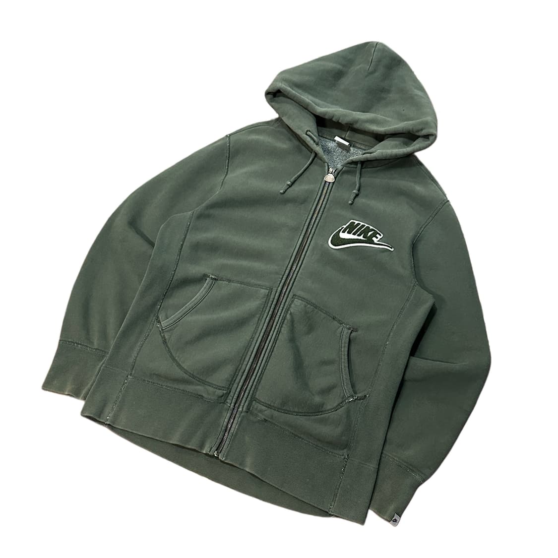 나이키 올드스쿨 빅로고 후드집업 (2XL) 딥그린 상품이미지2