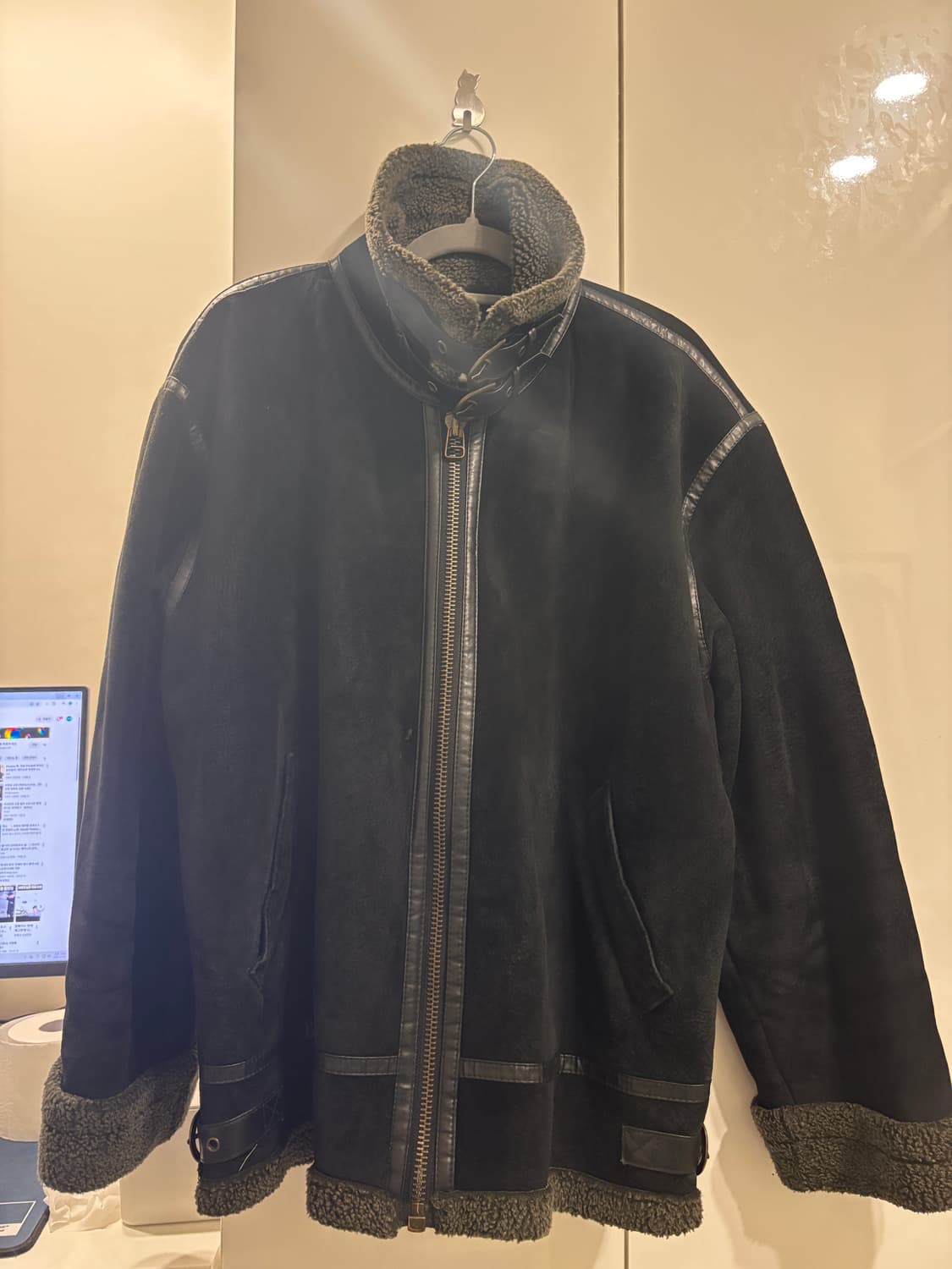 Anna 스웨이드 무스탕 상품이미지1