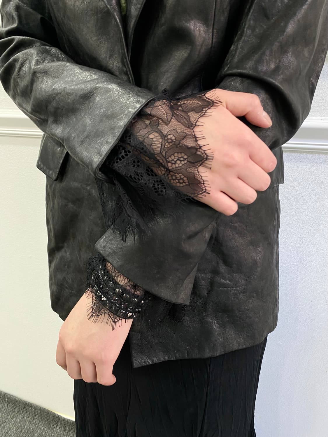 Jessi New York]Lace Detail Slim Fit Shee 상품이미지4