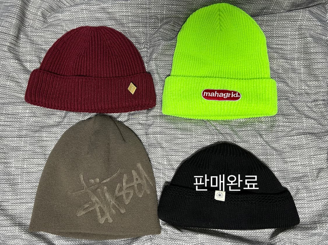 비니 일괄(스투시, 라모랭, 밀리어네어햇, 마하그리드) 상품이미지1