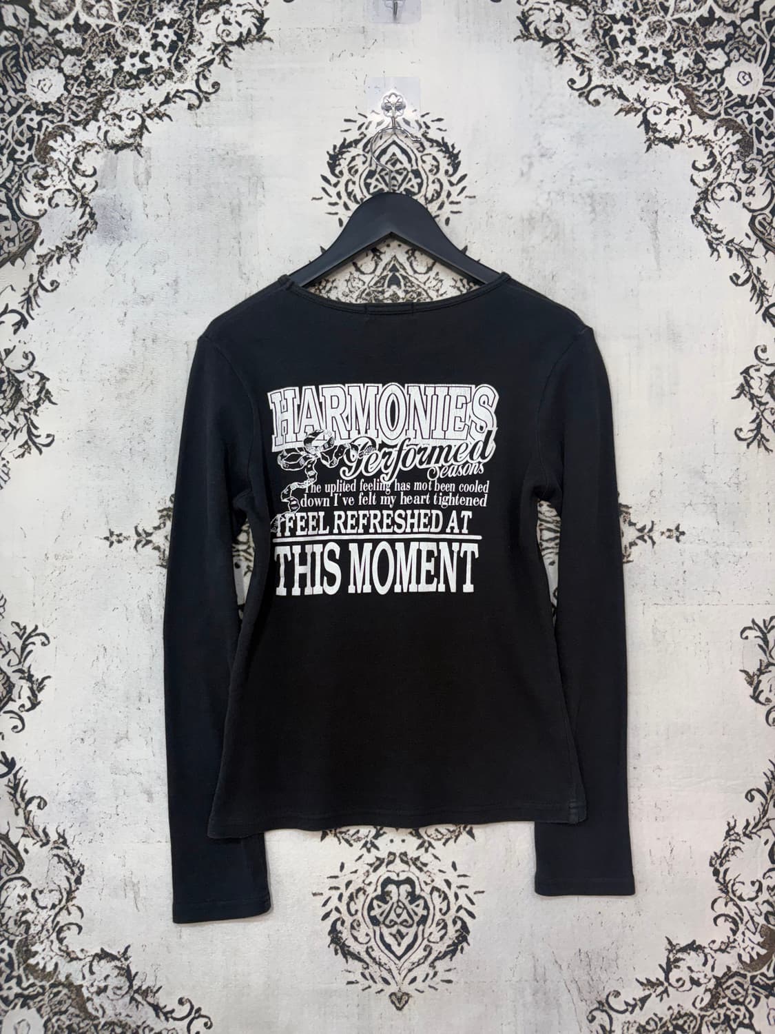 일본빈티지 Crazy girl Y2K 레터링 글리터 롱슬리브 상품이미지8