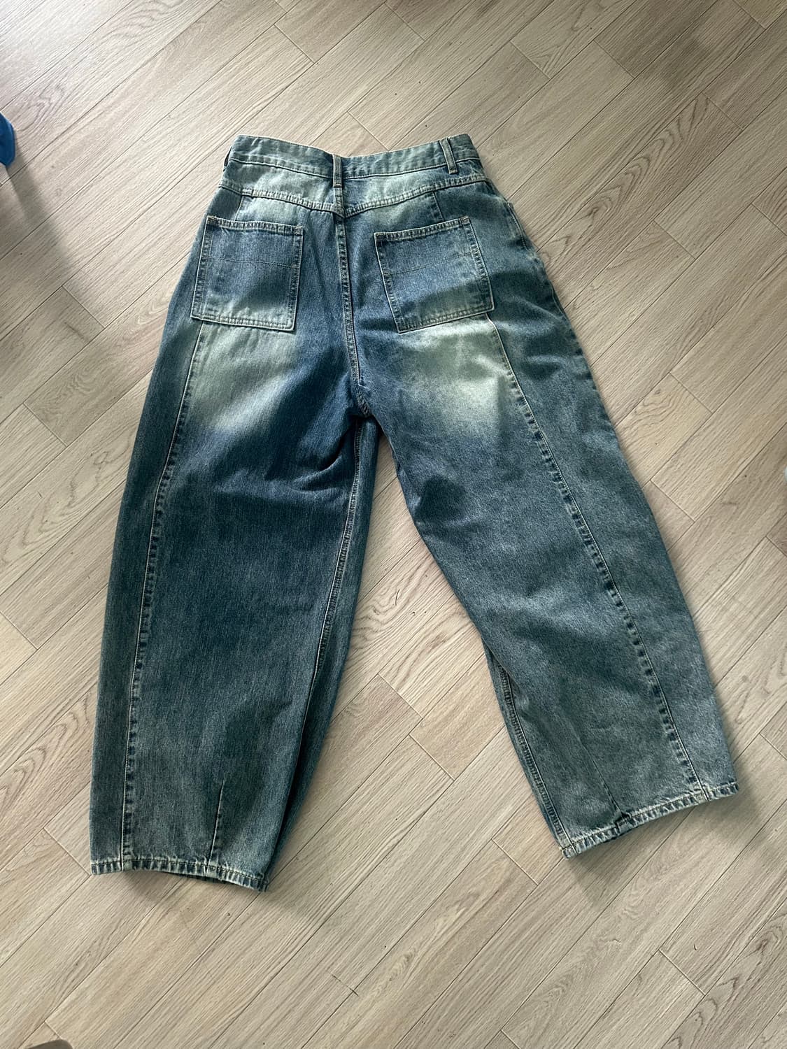 레이지보이 벌룬 핏 데님_페이디드블루 M 상품이미지2