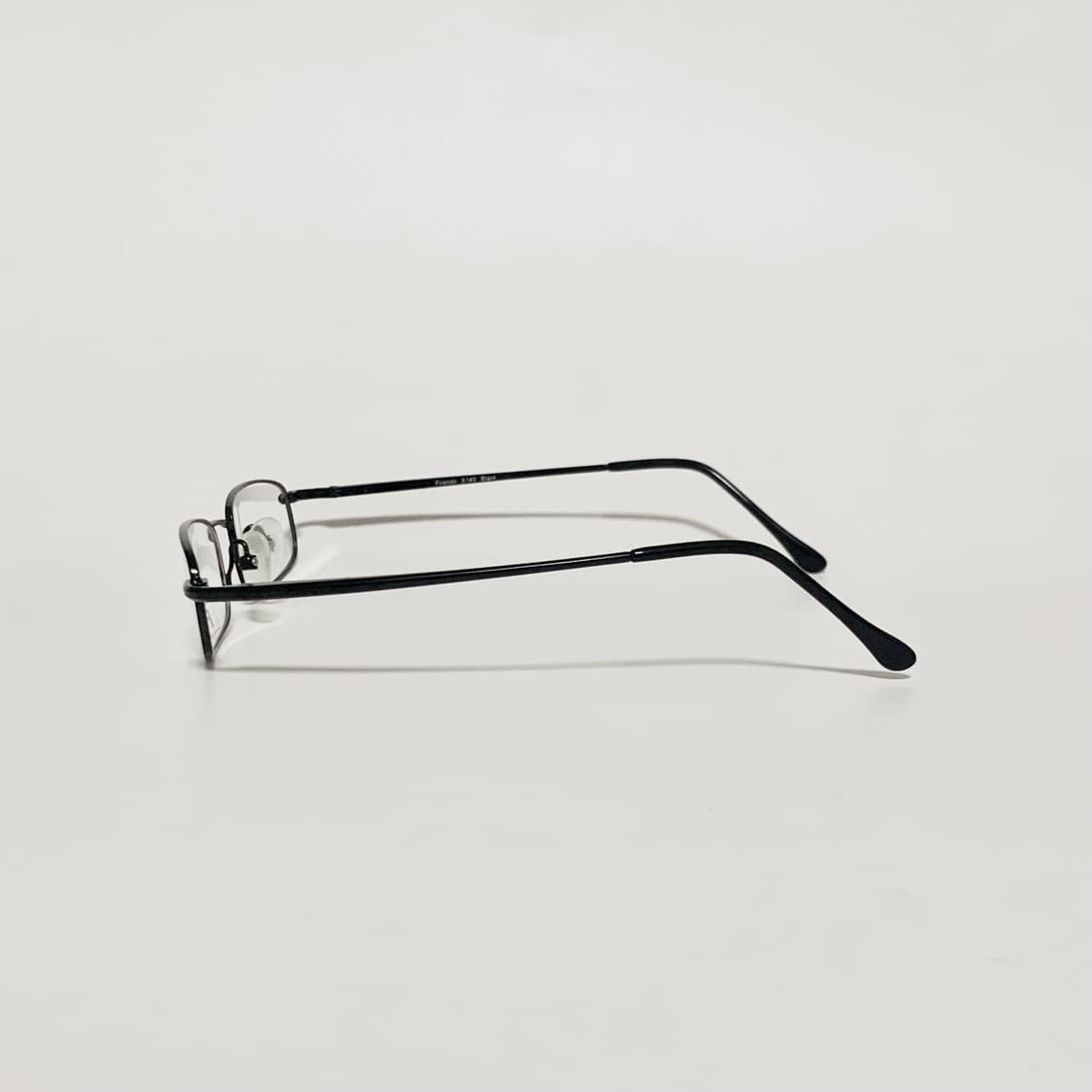 939 데드스탁 블랙 슬림 사각 안경테 기본 데일리 메탈 안경 가벼운 상품이미지4
