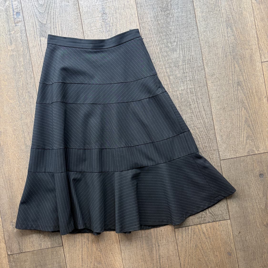 Diagonal Stripe Patchwork Skirt 상품이미지4