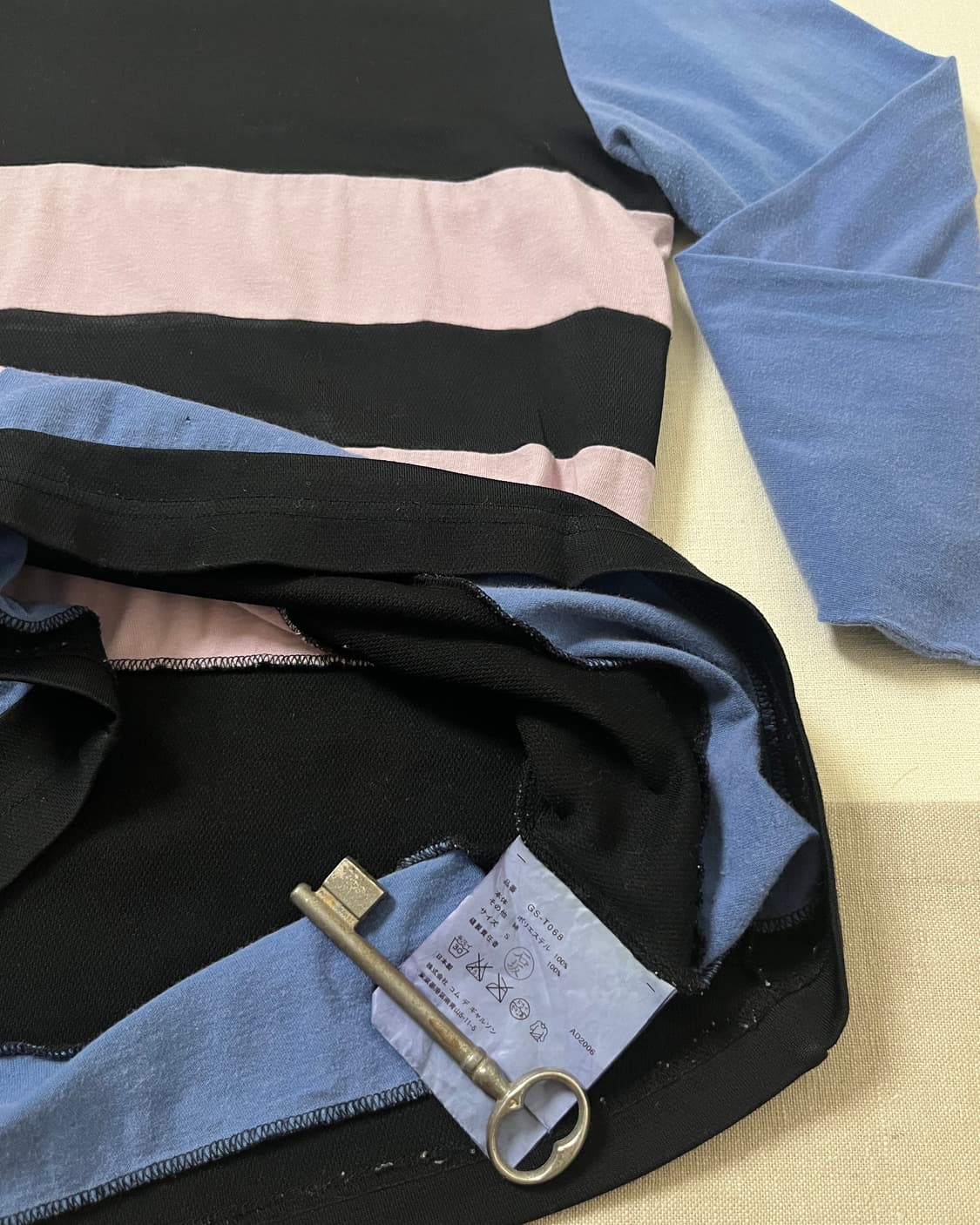 꼼데가르송 컬러블럭 롱슬리브 티셔츠 comme des garcons 상품이미지6