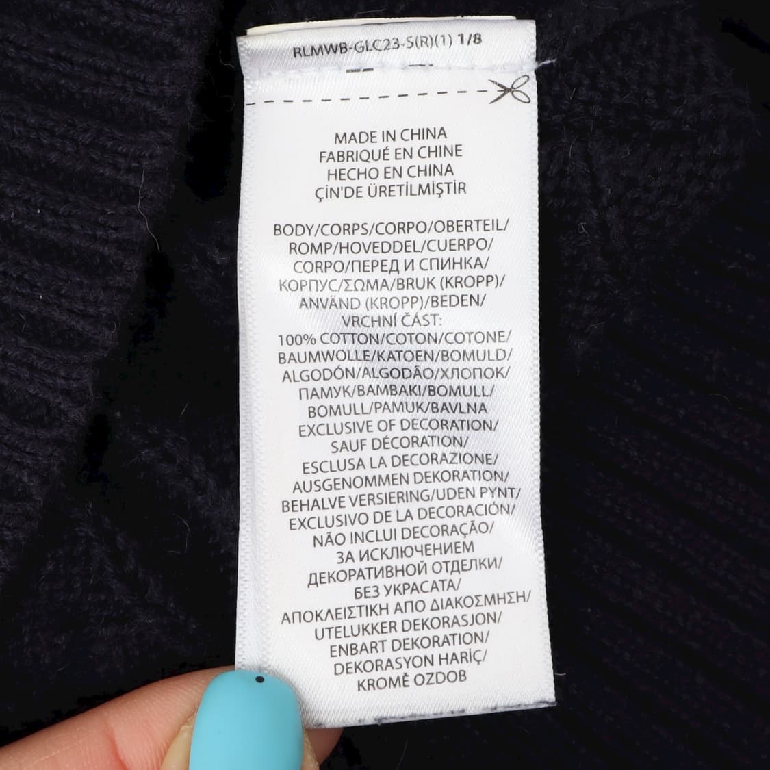 폴로 랄프로렌 네이비 코튼 케이블 니트 스웨터 상품이미지9