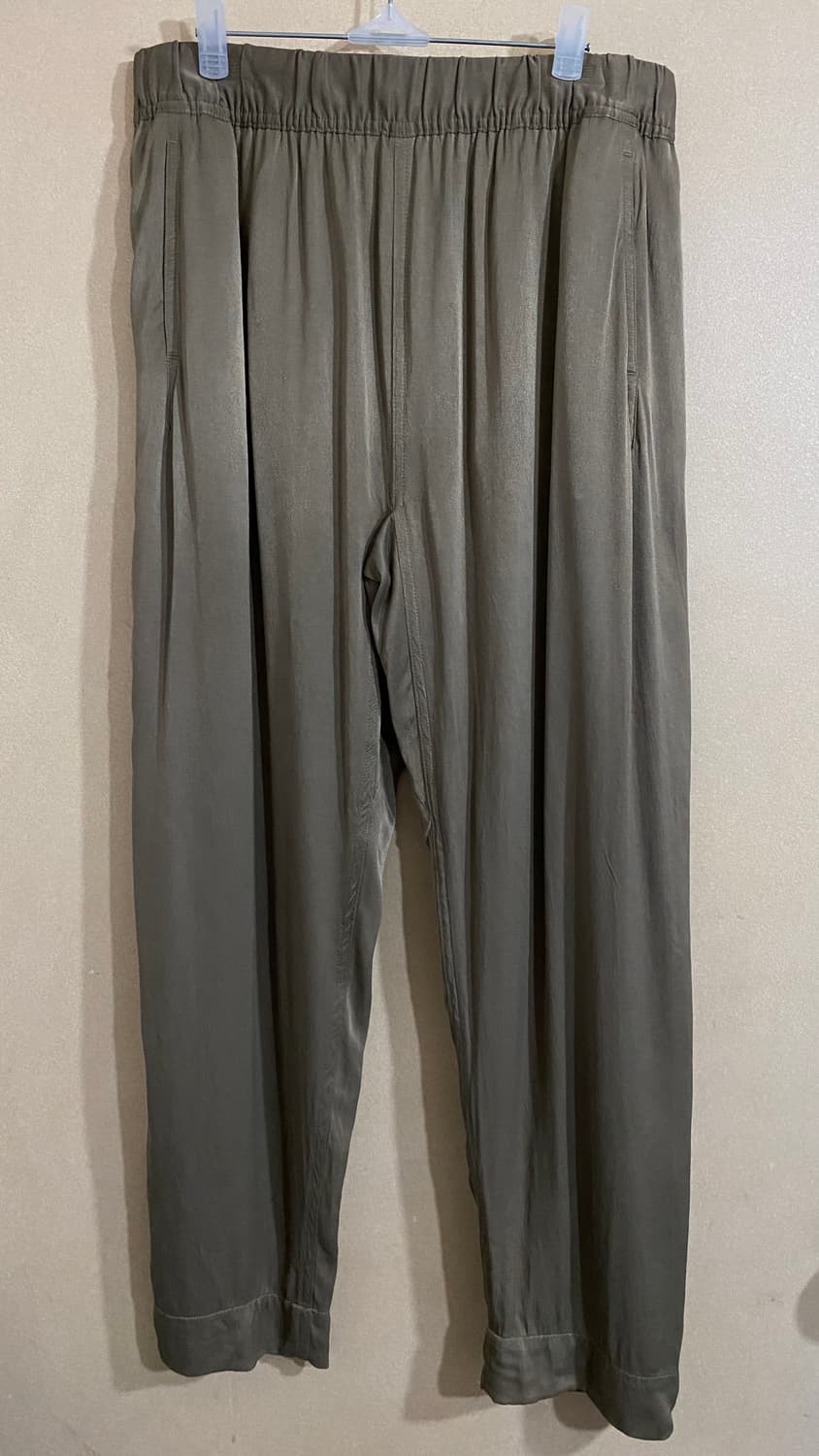 WU Satin Easy Pants (Khaki) 상품이미지2