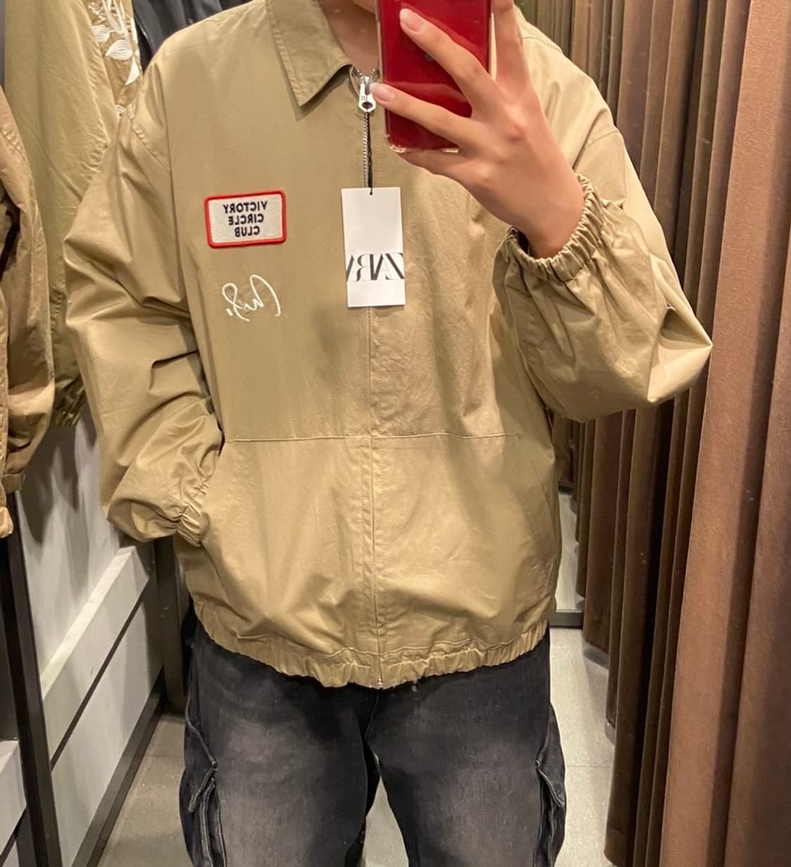 자라 체인스티치 자수 자켓 상품이미지1