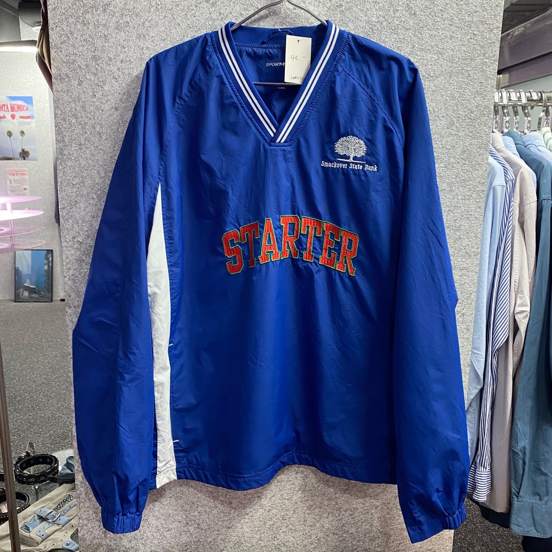 vtg 풀 자수 배색 풀오버 웜업 B2981 상품이미지2