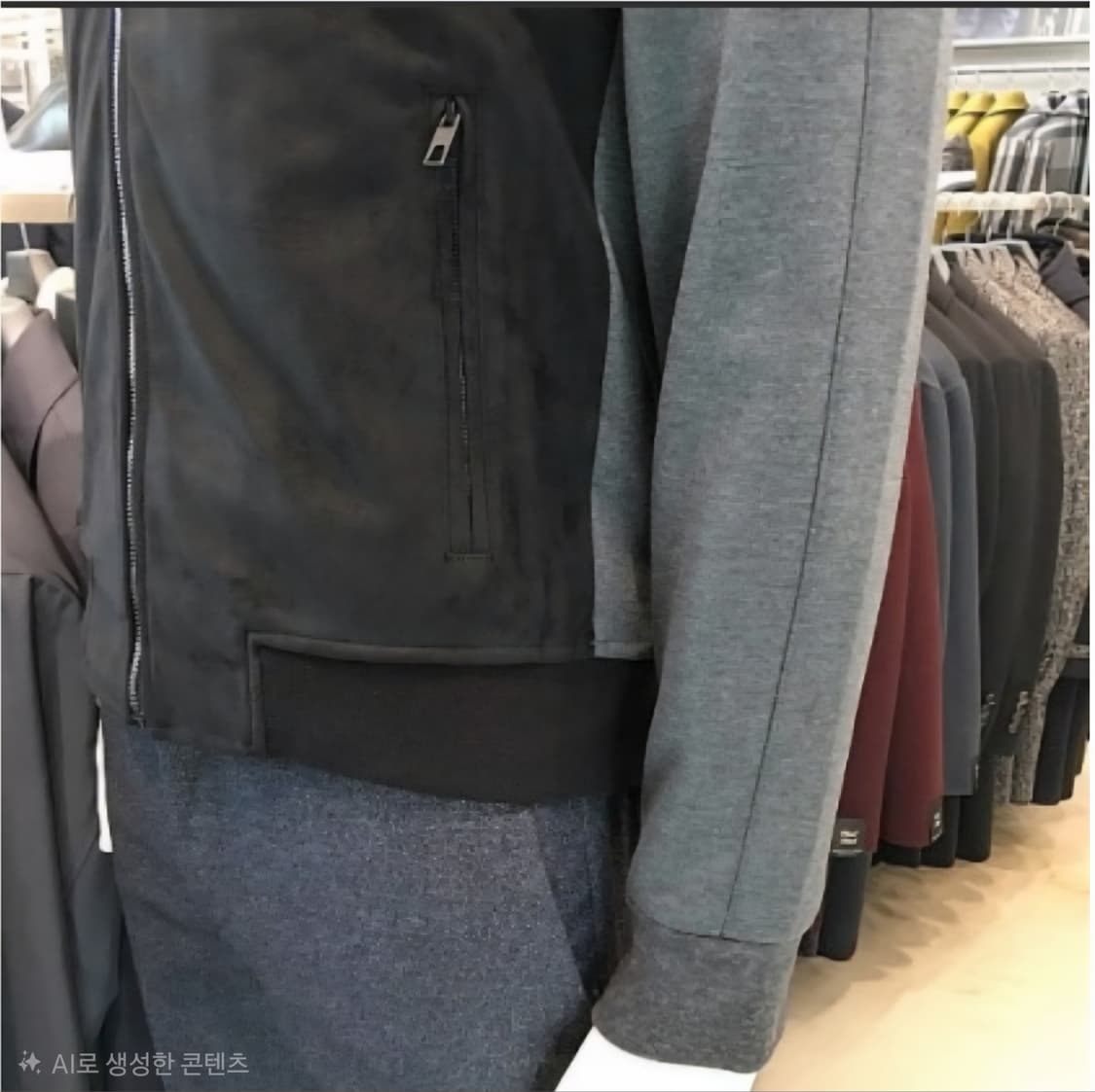 [110]지오지아 스웨이드 집업 가디건 상품이미지2