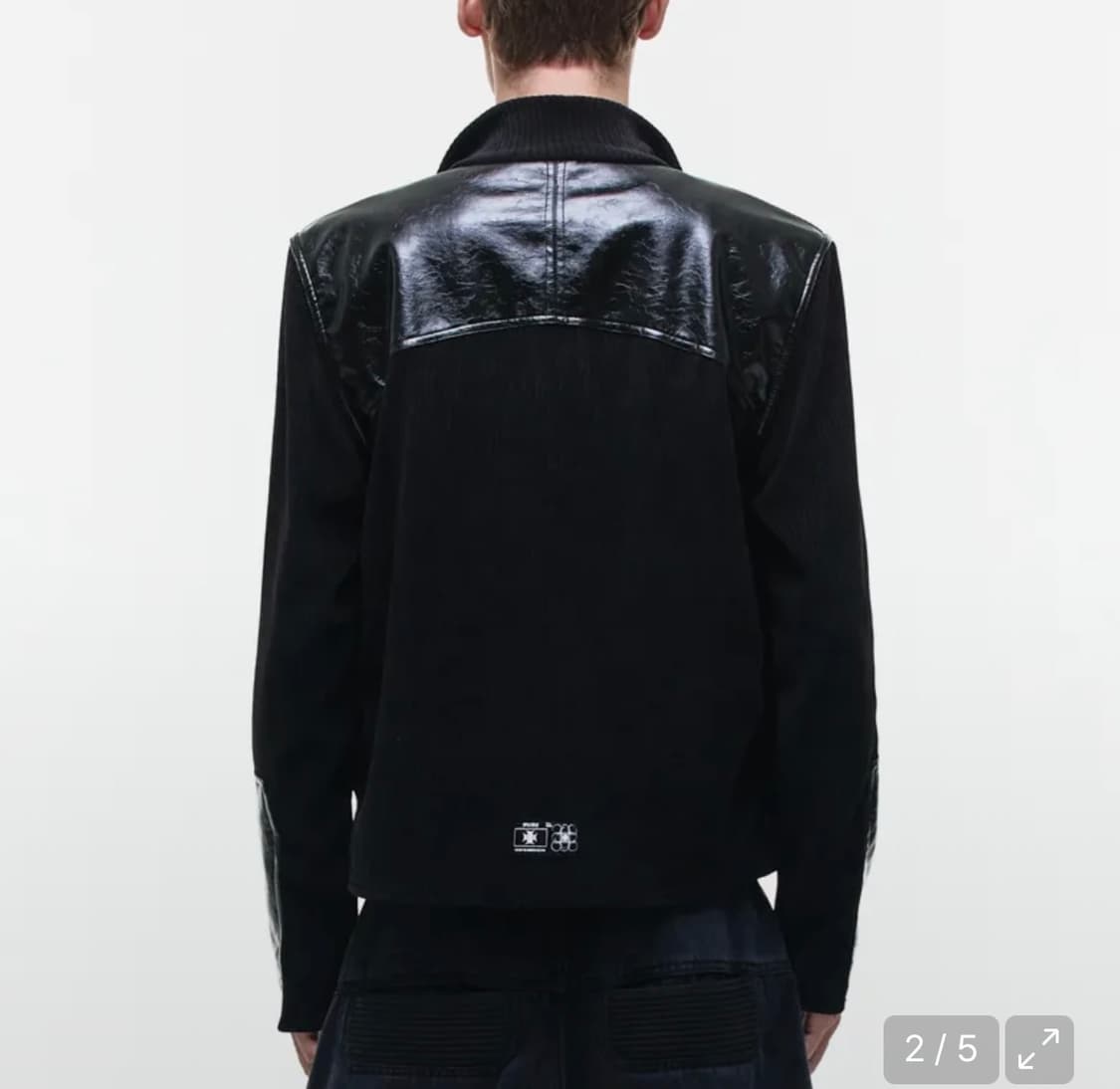 오퍼스 0012 레더니트자켓 상품이미지2