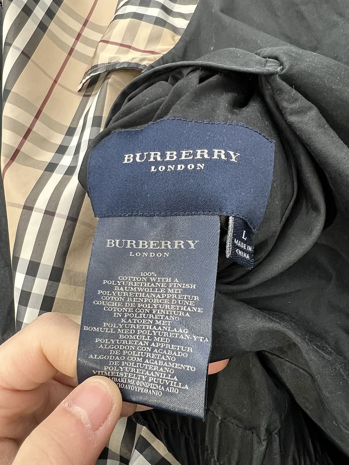 버버리 리버서블 노바 체크 카라 해링턴 자켓 상품이미지8