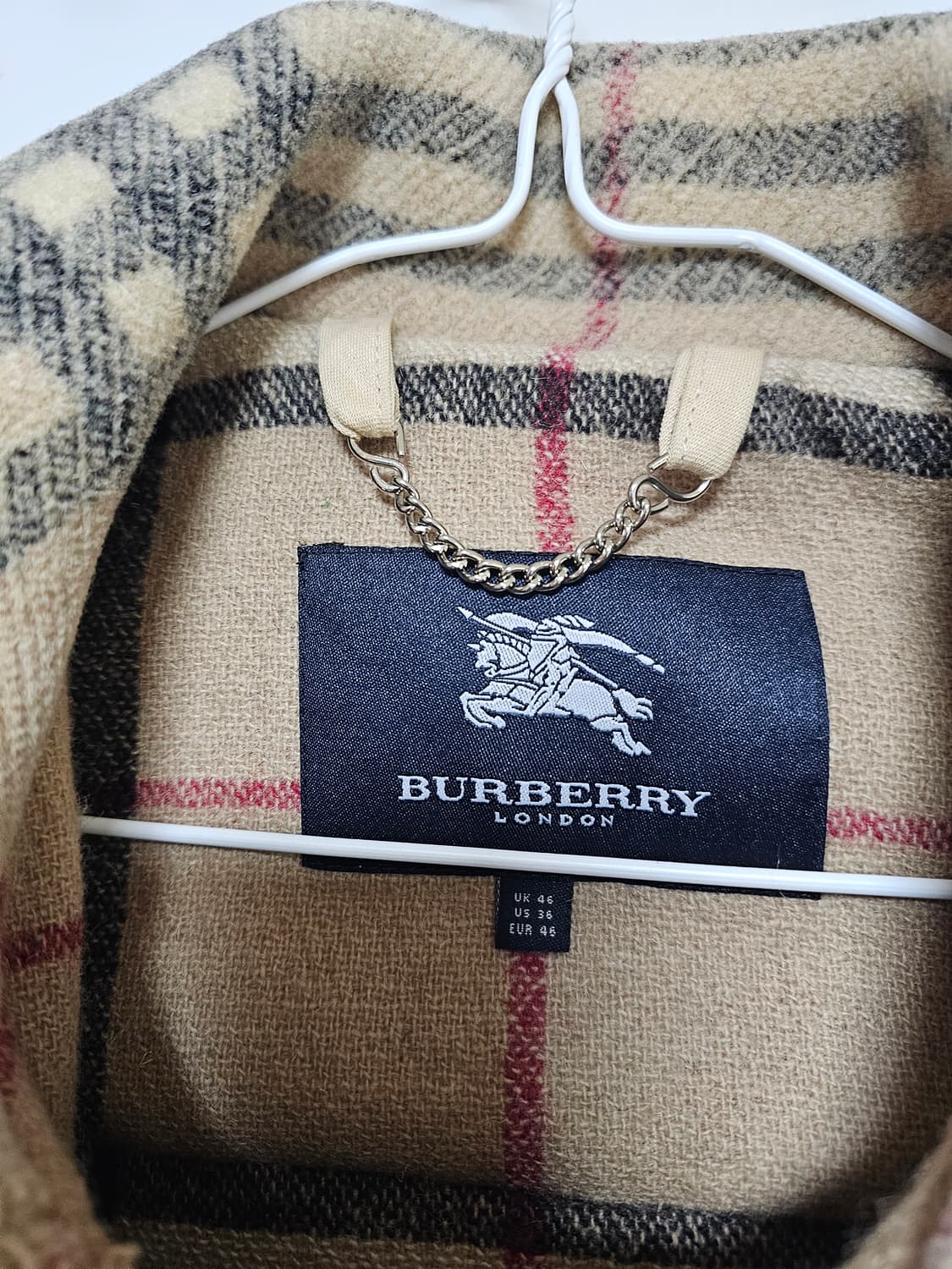 버버리체크더블코트 상품이미지3