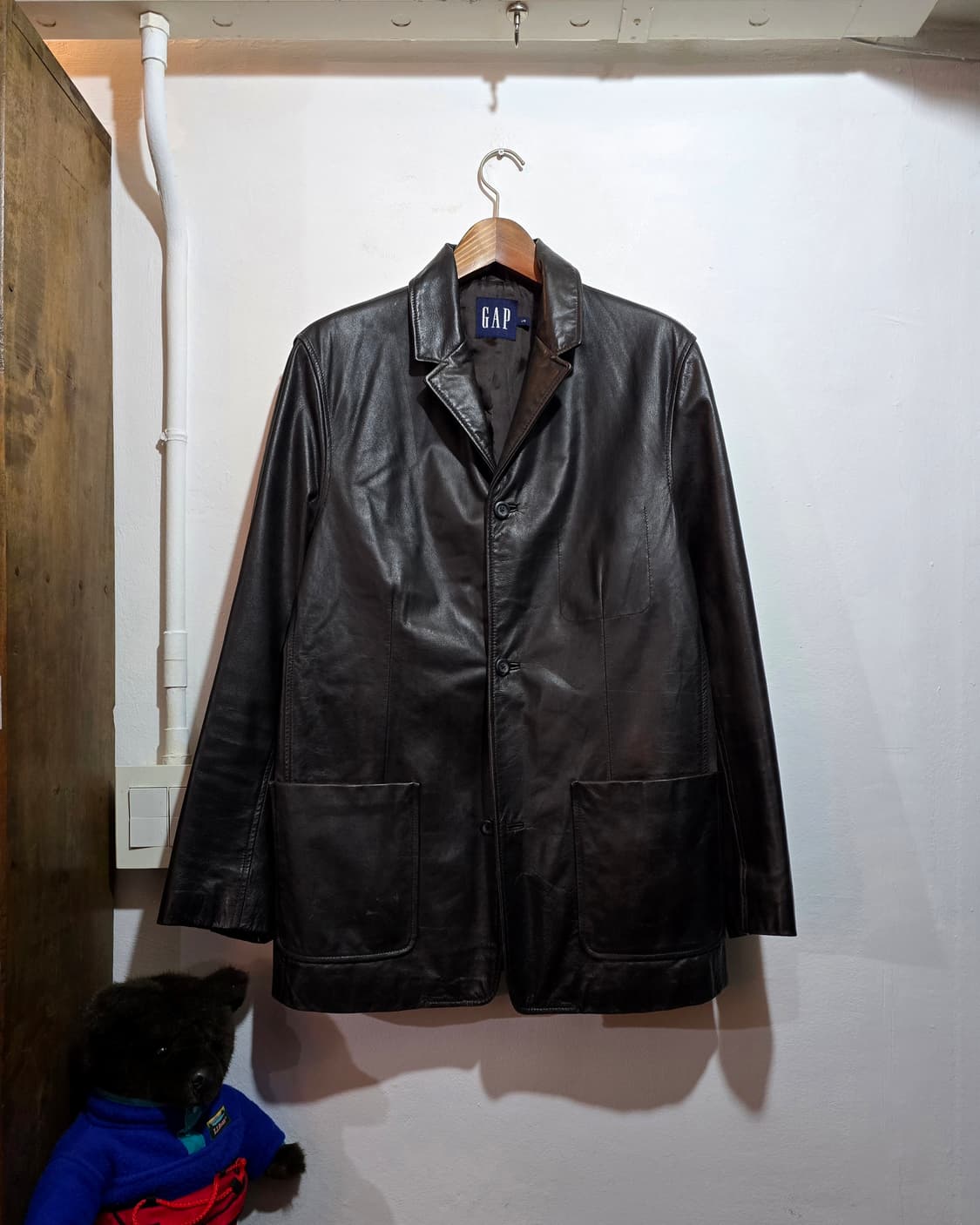 올드 갭 스티치 레더 카코트 (Old Gap Car Coat) 상품이미지1