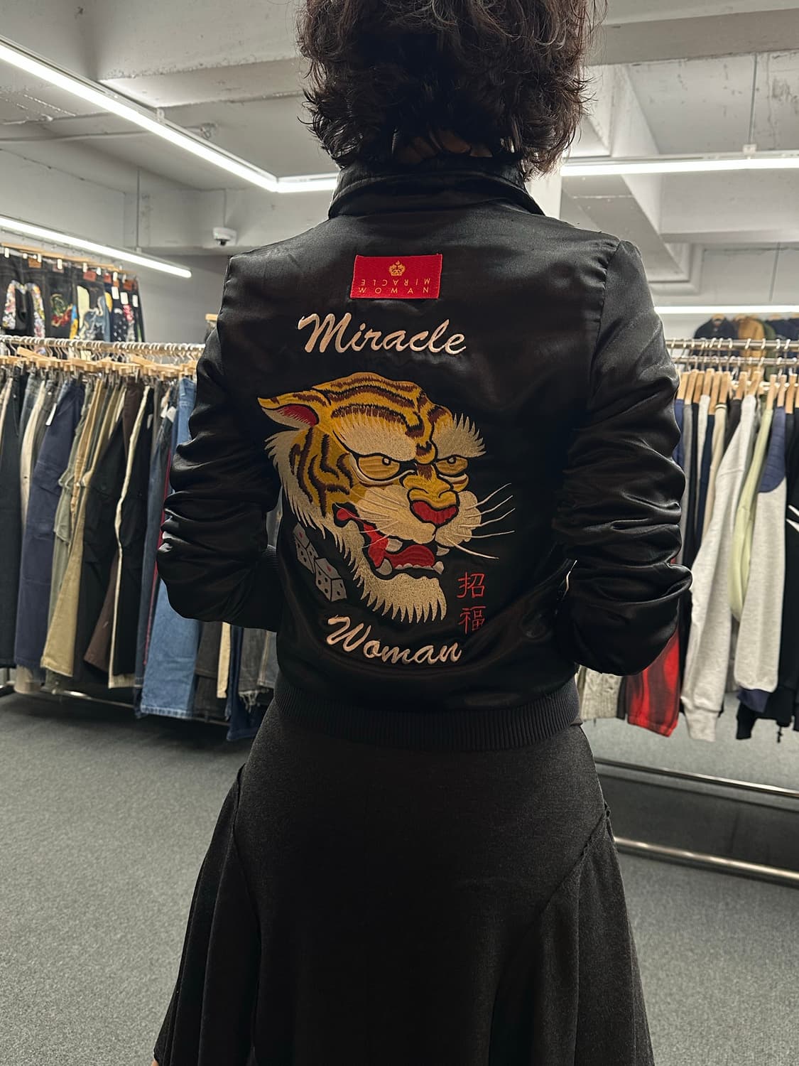 OS)크림소다 리버시블 스카잔 자켓 상품이미지2