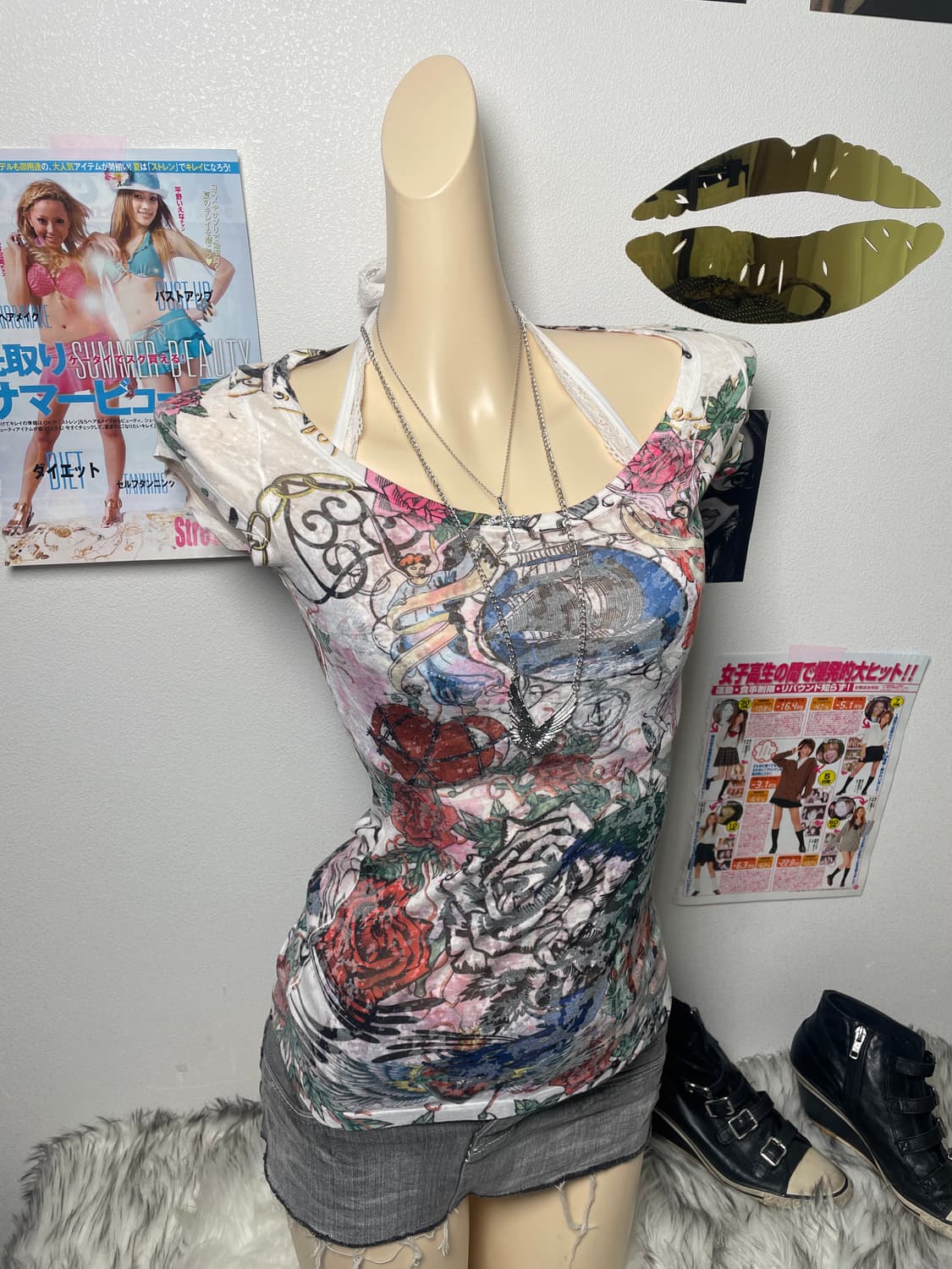 Rxn 에드하디깔 펑크 오리엔탈 반팔티 상품이미지1