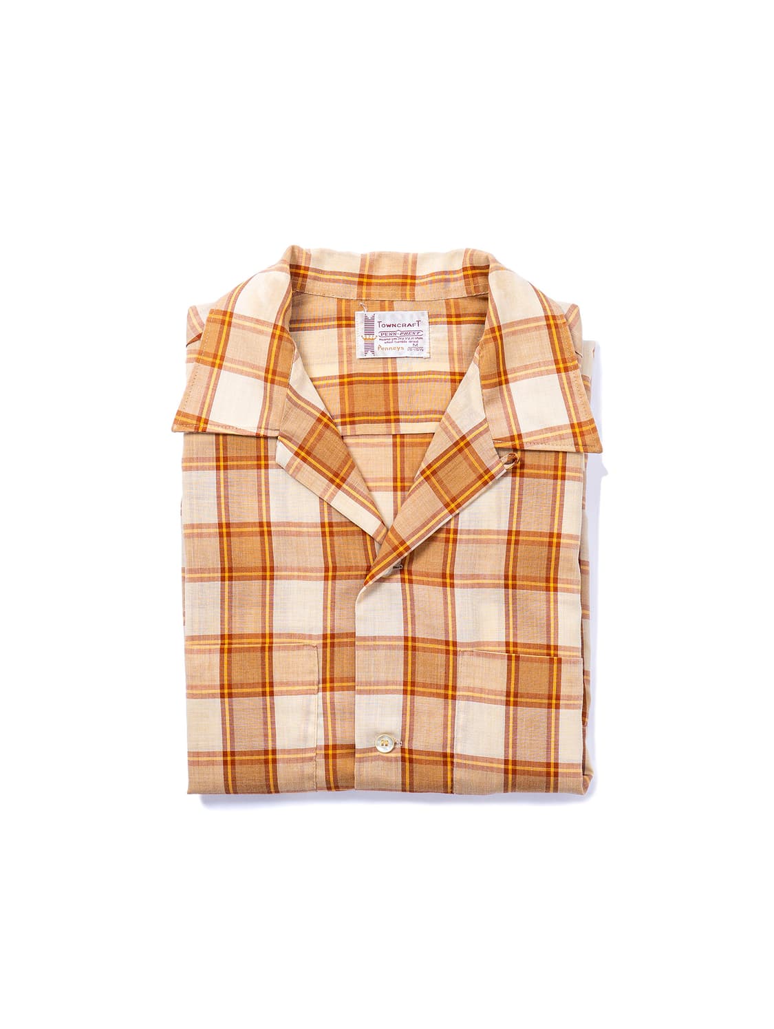 60s Towncraft Loop Collar Check Shirt 상품이미지7