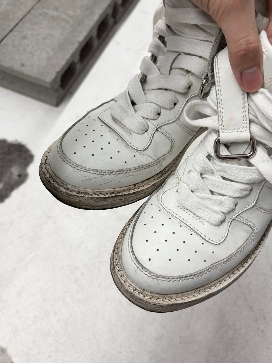 미하라 야스히로 하이브리드 레더 스니커즈 상품이미지3