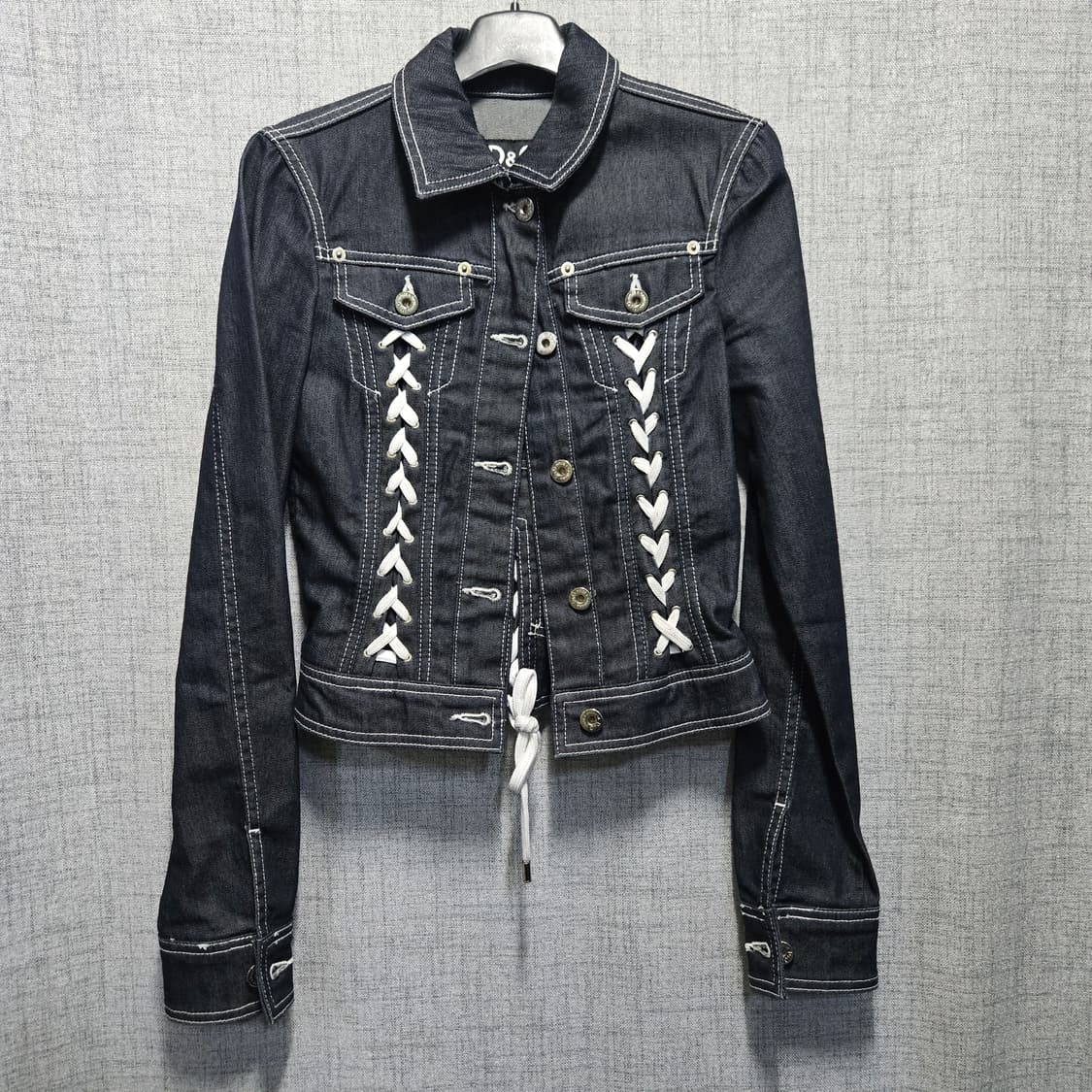 돌체앤가바나 레이스업 데님 자켓  상품이미지2