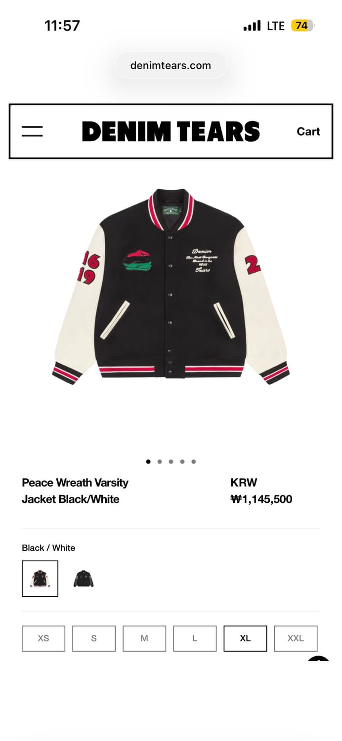 [S] 데님티어스 바시티 레더 스타디움 자켓 상품이미지4