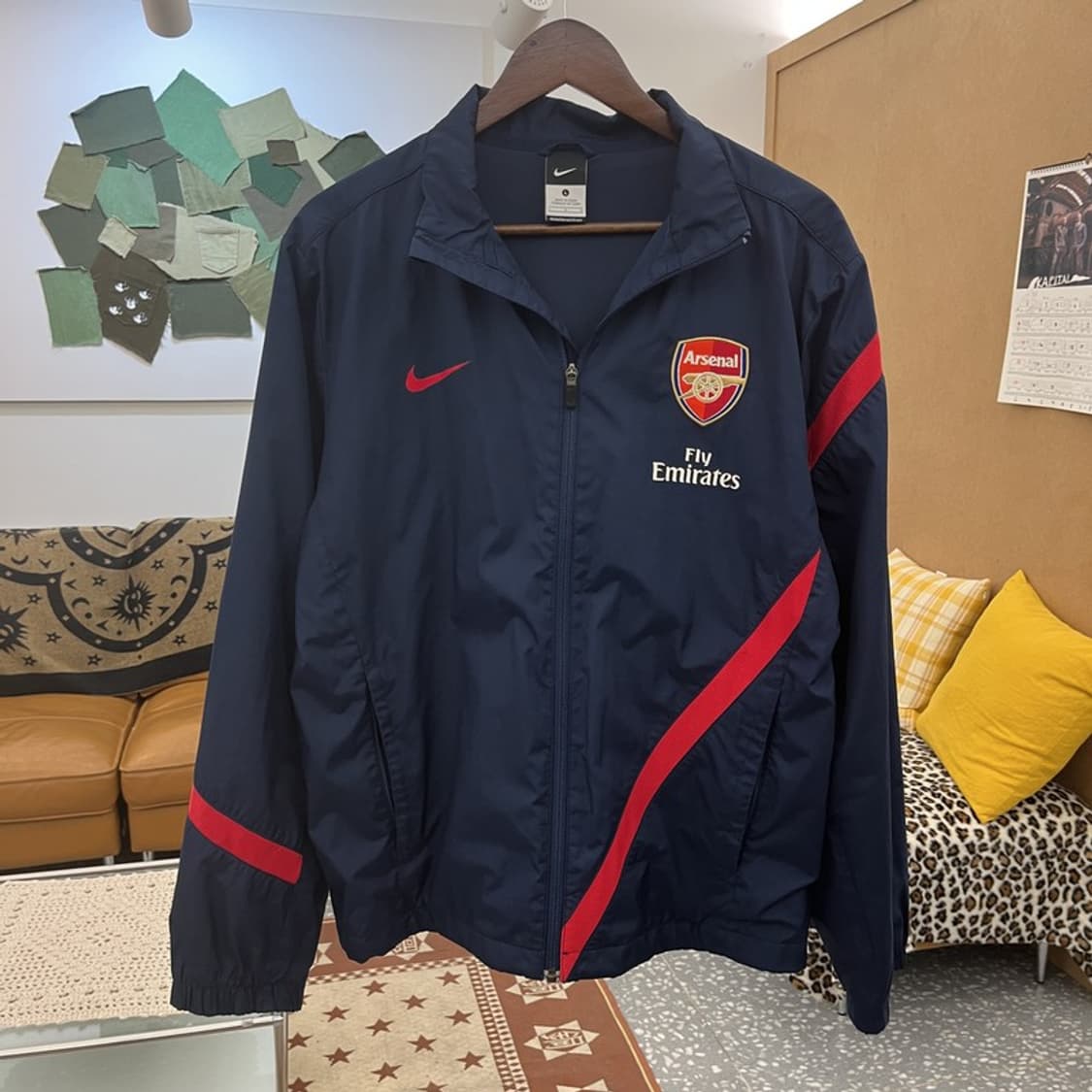 나이키 올드스쿨 레트로 아스날 유니폼 바람막이 L C09871 상품이미지3