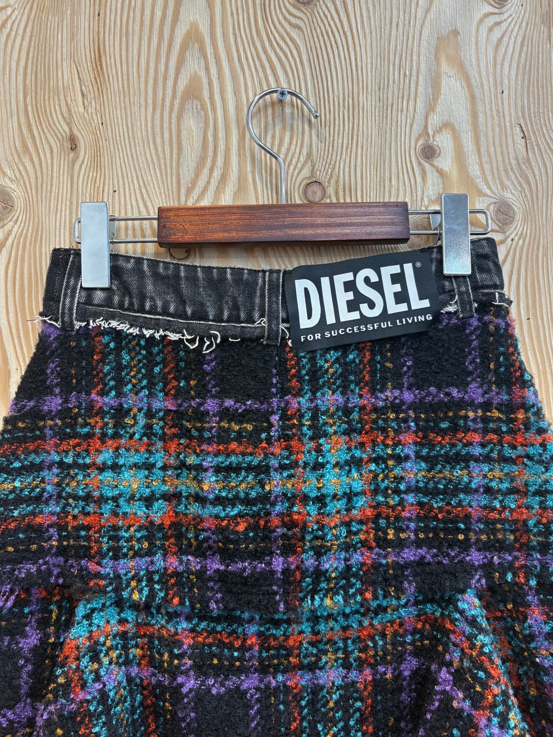 디젤 트위드 체크 미니스커트 상품이미지4