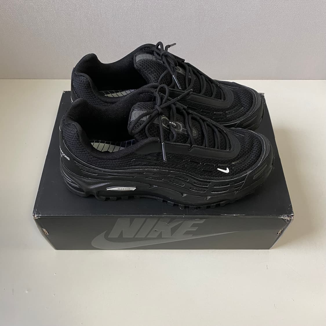 [260] 나이키 x 꼼데가르송 옴므 플러스 에어맥스 TL 2.5 블랙 상품이미지4