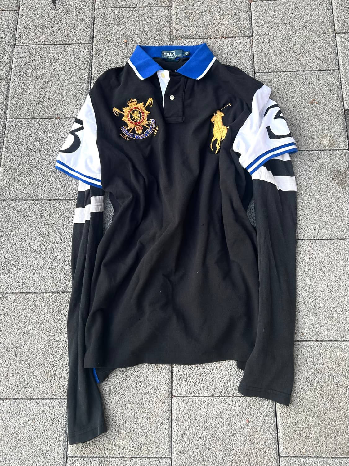 *rare* 2000s 폴로 치프키프 빅포니 카라 반팔티 상품이미지1